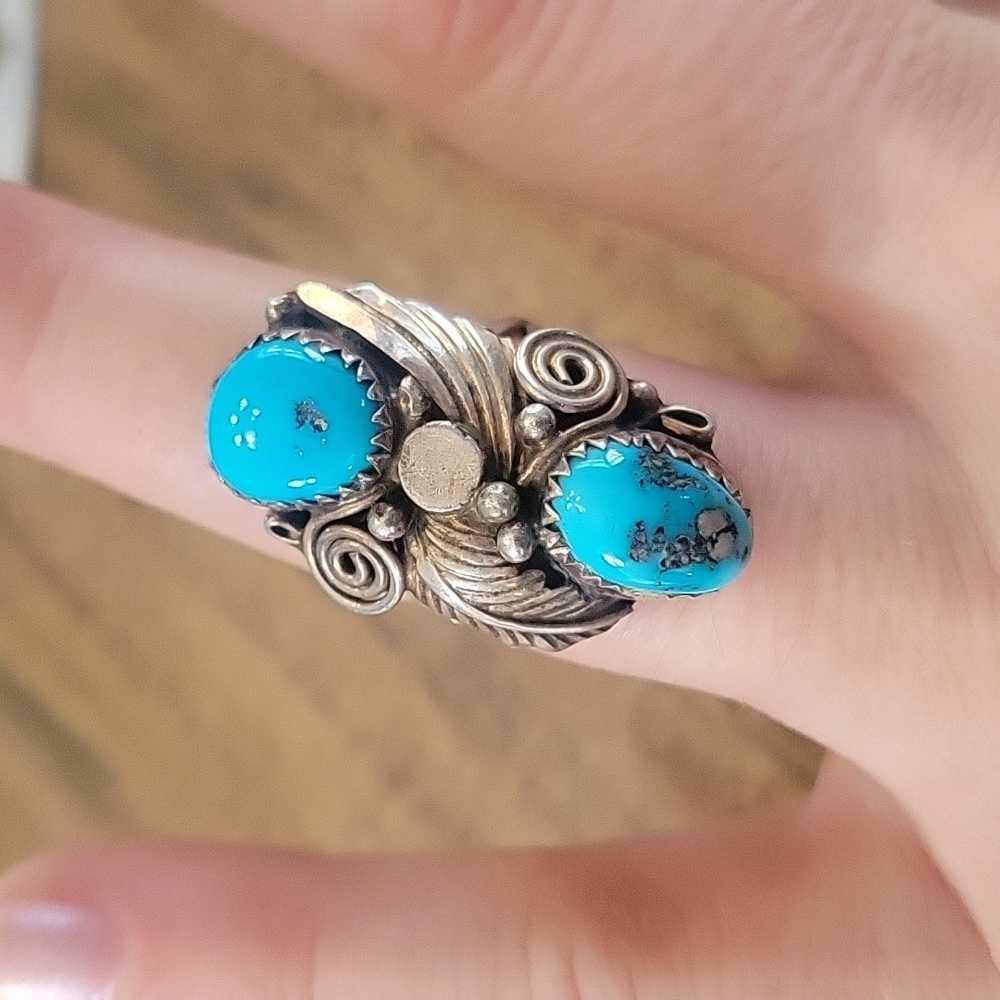 Sterling torquoise ring